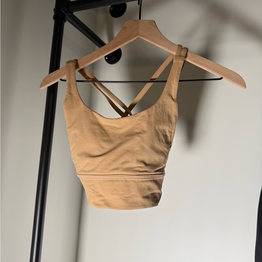 Lululemon Tan Strappy Sports Bra